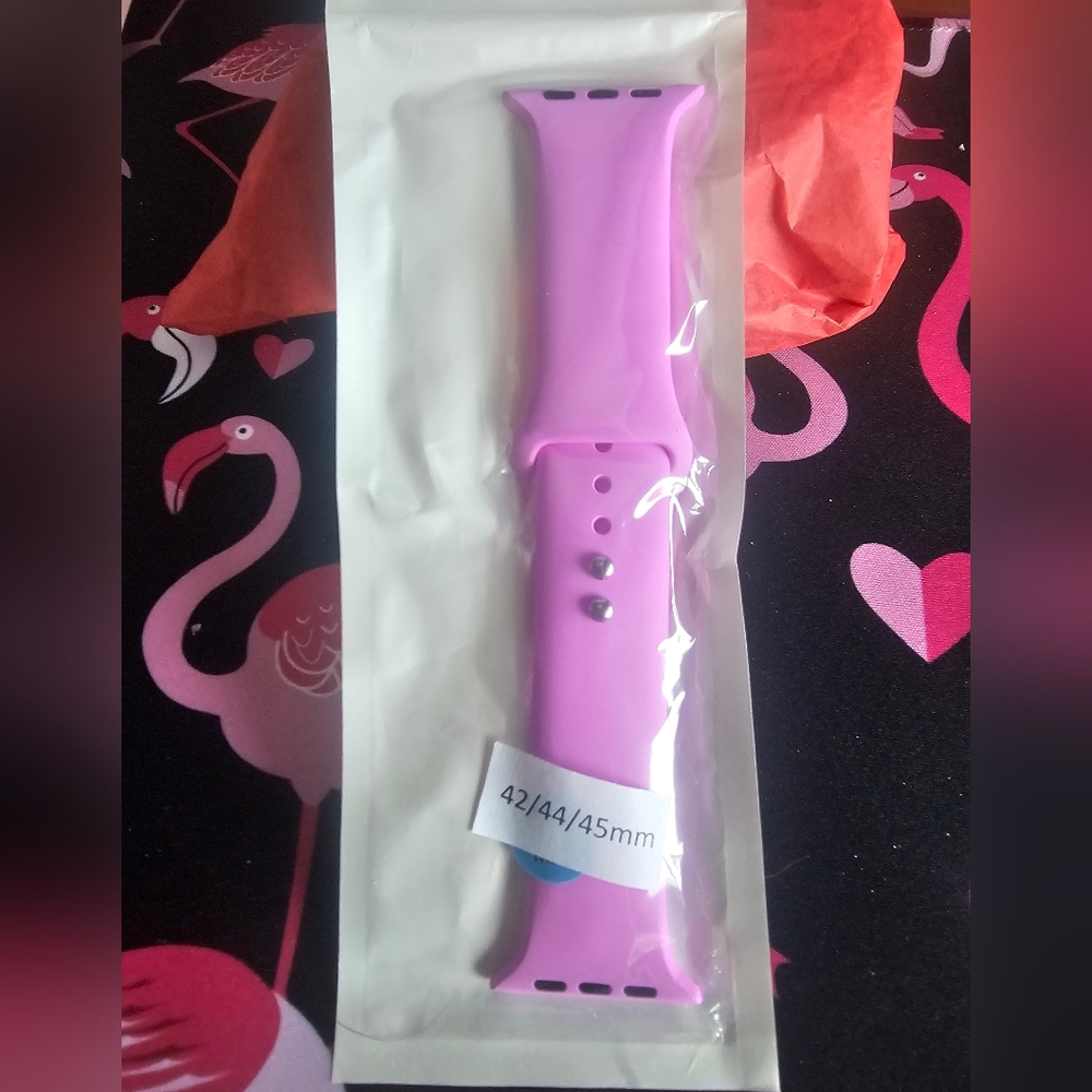Silicone Smart Watch Band Purple -42/44/45 mm-NIP